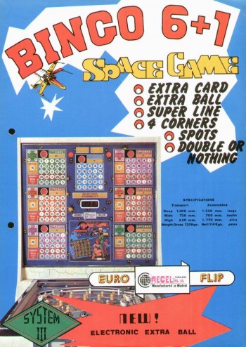 Flyers de  Space Game (Bingo 6+1 tarjetas) - Recel