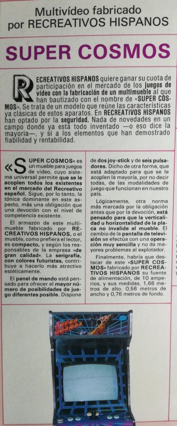 Documentos de  Super Cosmos - Recreativos Hispanos