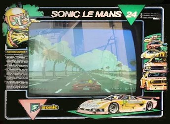 Mueble de la recreativa  Le Mans 24 Super Video - SEGA Sonic