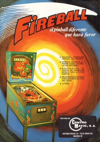 Flyers de  Fireball - Centromatic SA