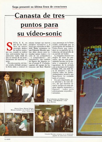 Documentos de  NBA Basket Mate Video Sonic - SEGA Sonic