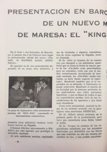 Documentos de  King Ball - Maresa
