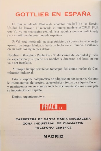 Documentos de  World Fair - Petaco