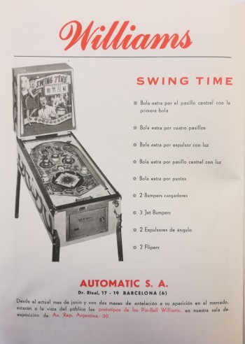 Flyers de  Swing Time - Automatic SA