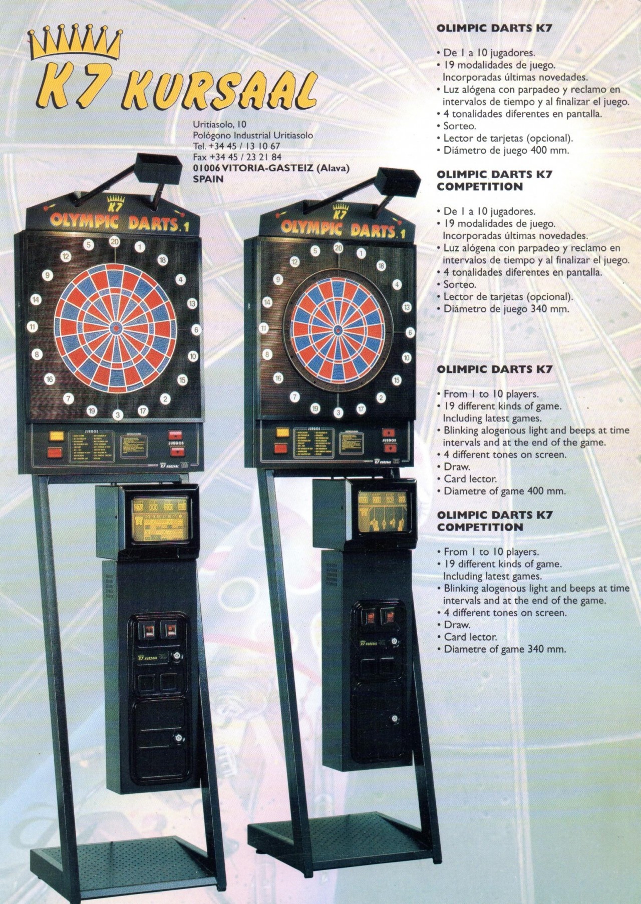 Olympic Darts K7 v3 11 De K7 Kursaal M quina Recreativa