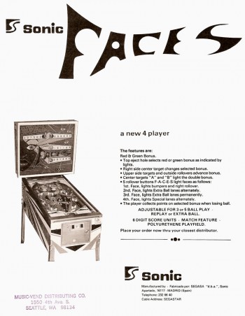 Flyers de  Faces - SEGA Sonic