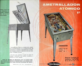 Flyers de  Ametrallador Atómico 1º (1964) - Torres Macarron