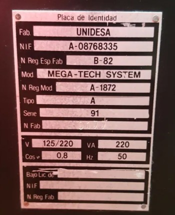 Documentos de  Sega Mega Tech System - Unidesa CIRSA