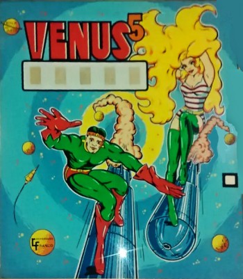 Backglass Venus 5 - Recreativos Franco