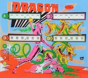 Backglass Dragon - Interflip
