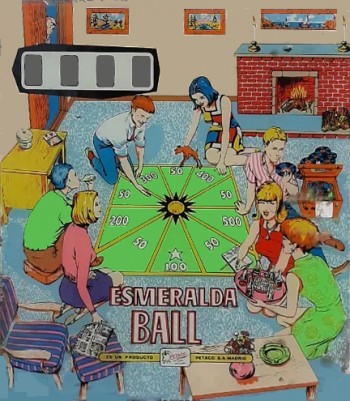 Backglass Esmeralda Ball - Petaco