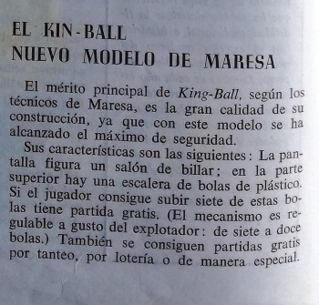 Documentos de  King Ball - Maresa