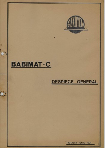 Documentos de  Babimat-C - Azkoyen