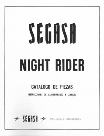 Documentos de  Night Rider - Segasa