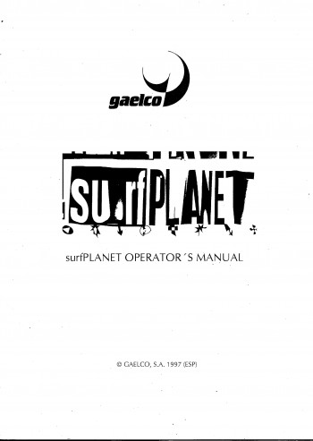 Documentos de  Surf Planet - Gaelco SA