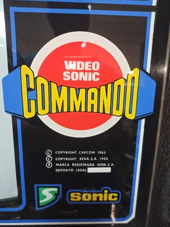 Mueble de la recreativa  Commando Video Sonic - SEGA Sonic