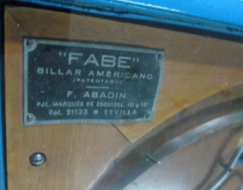 Mueble del pinball  Fabe - F. Abadin