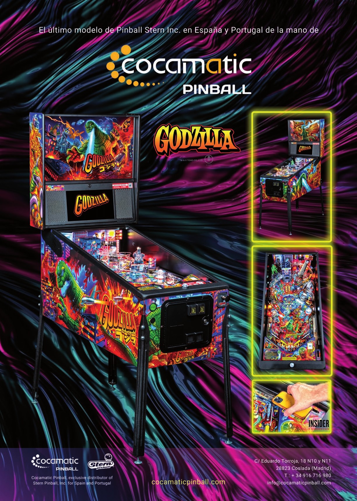 Pinball Godzilla. Stern / Cocamatic.