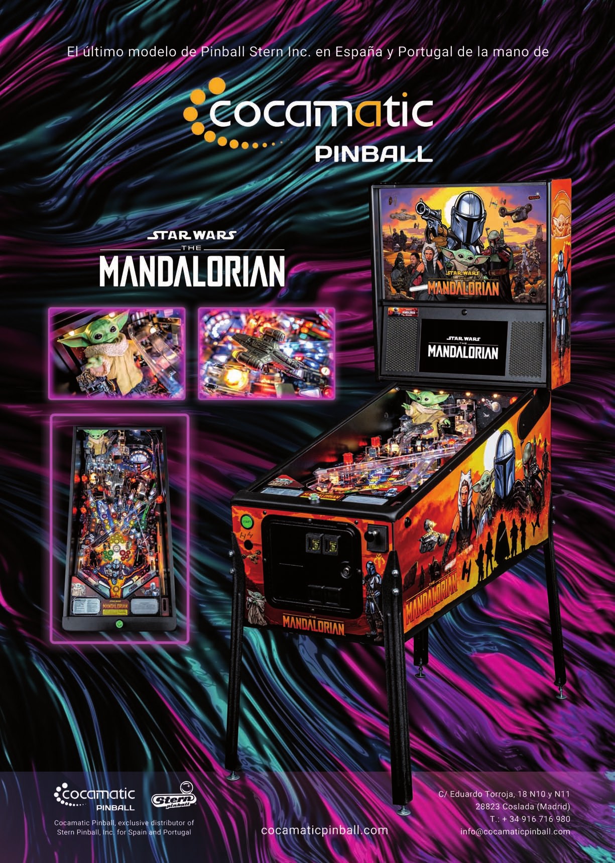 Pinball The Mandalorian. Stern / Cocamatic.