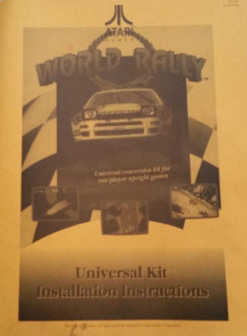 Documentos de  World Rally US Atari license 930217 - Gaelco SA