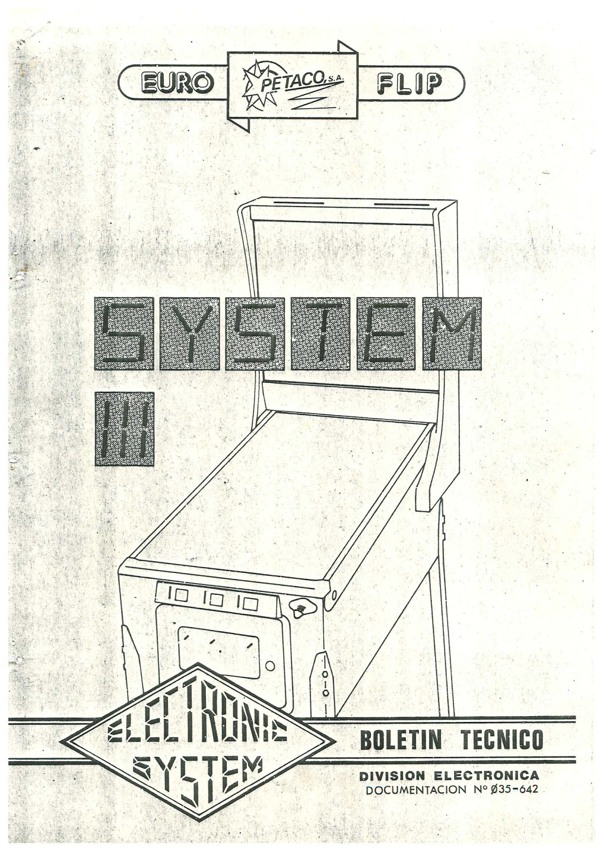 Portada del manual Electronic System III.