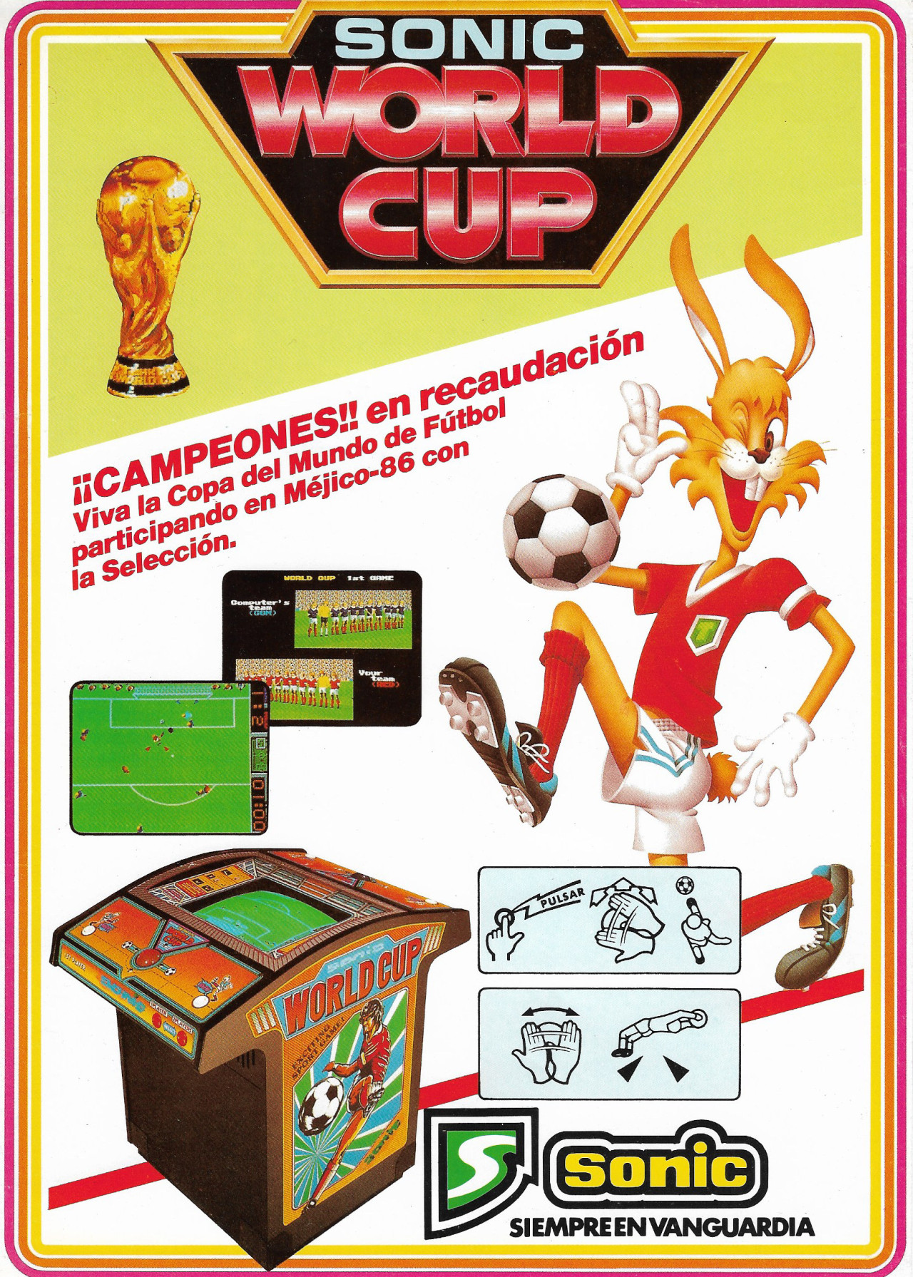 Tehkan World Cup, Sega Sonic. Imagen: Javier Martín.