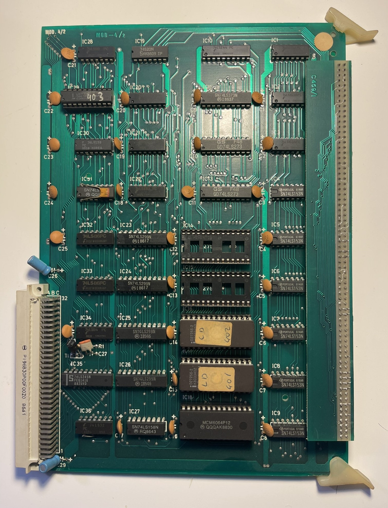 Una de las placas que forman Last Duel para Modular System. Imagen: Museo del Recreativo (Jaén).