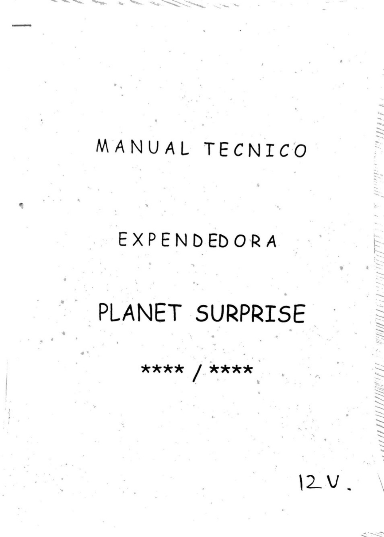 Portada del manual Planet Surprise - Grúa Pegasus Ver. 5.01. Imagen: Carlos Fragoso.