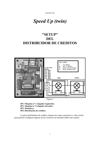 Documentos de  Speed Up Twin - Gaelco SA