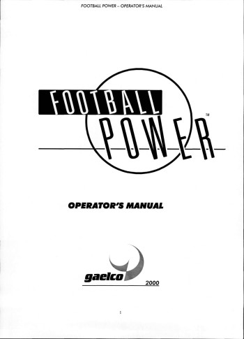 Documentos de  Football Power - Gaelco SA