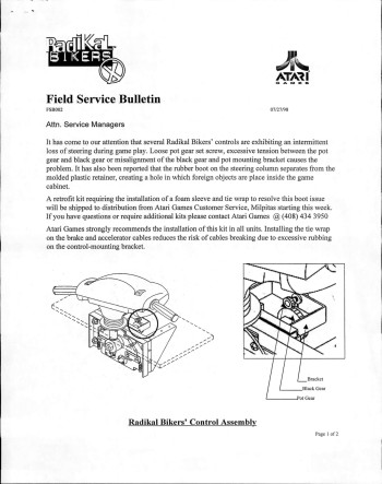 Documentos de  Radikal Bikers (Atari license) - Gaelco SA