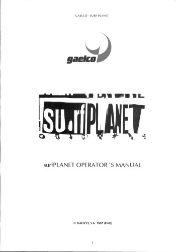 Documentos de  Surf Planet - Gaelco SA