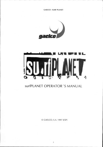 Documentos de  Surf Planet - Gaelco SA