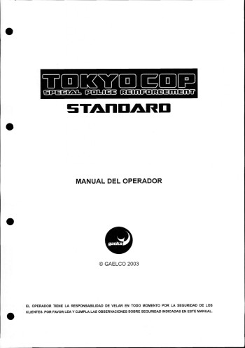 Documentos de  Tokyo Cop Standard Cabinet - Gaelco SA