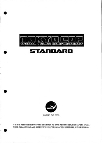 Documentos de  Tokyo Cop Standard Cabinet - Gaelco SA