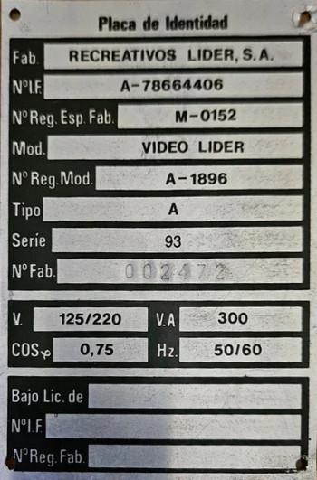 Documentos de  Video Lider - Recreativos Lider SA