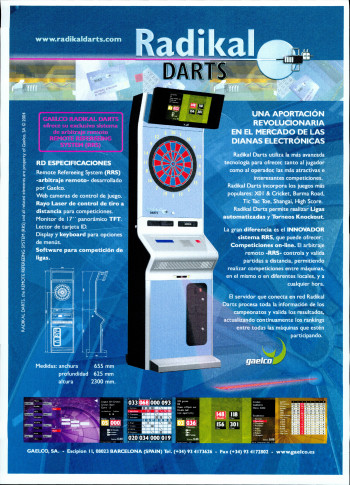 Flyers de  Radikal Darts - Gaelco SA