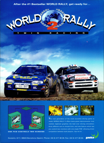 Flyers de  World Rally 2 Twin Racing - Gaelco SA