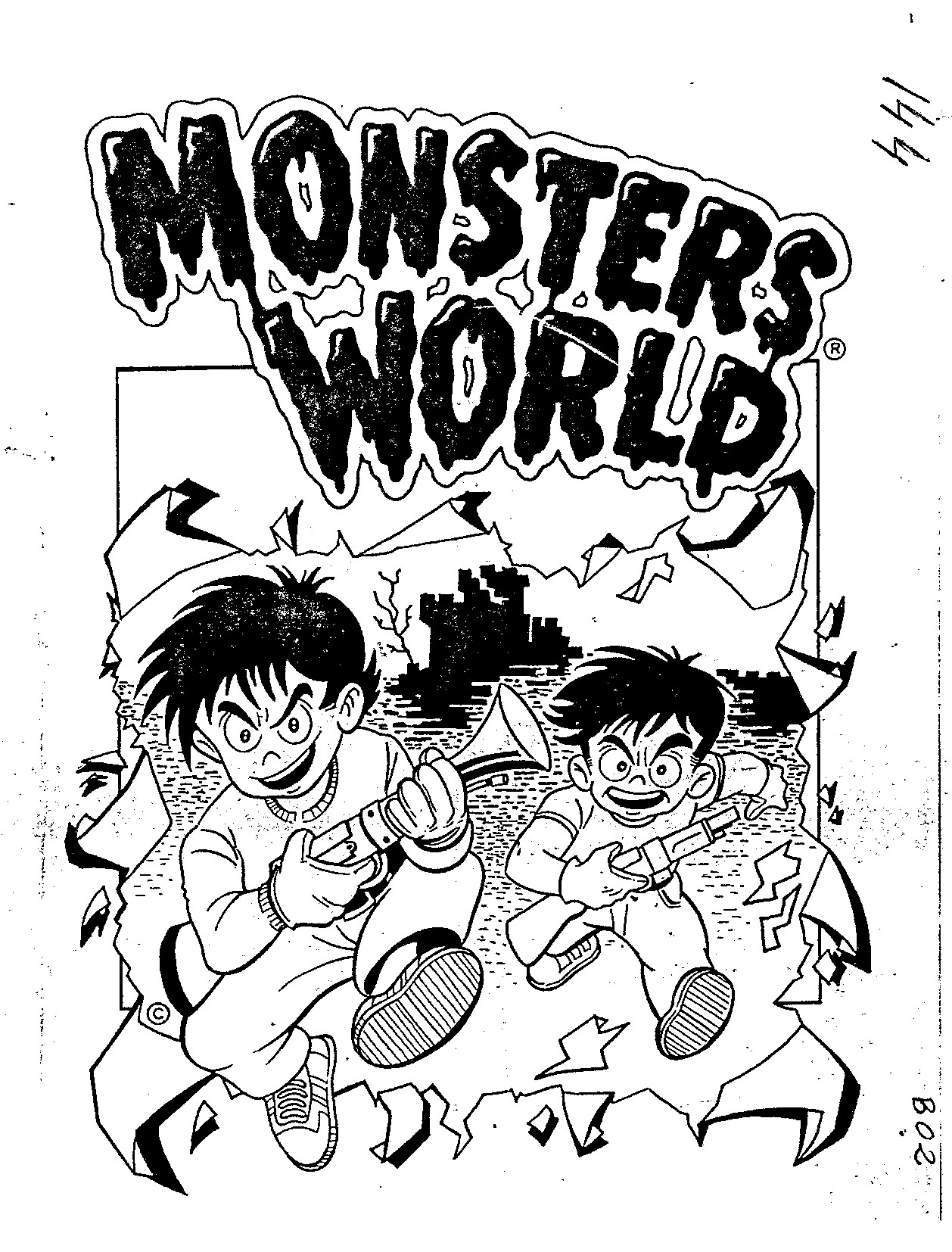 Portada del manual Monsters World. Imagen: Víctor Fernández (City Game).