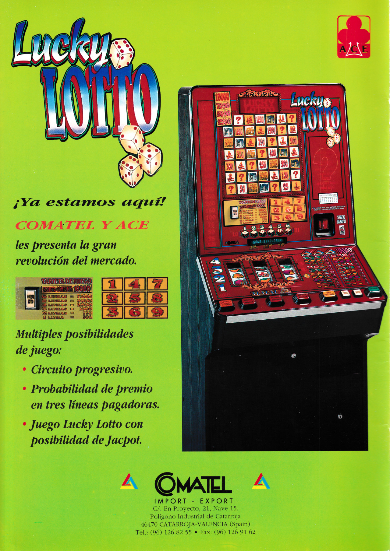 Lucky Lotto. Comatel / Ace.