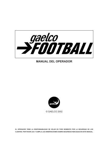 Documentos de  Gaelco Football - Gaelco SA