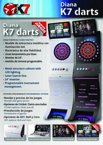 Flyers de  Diana K7 Darts - K7ArabaPlay