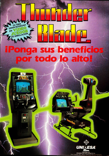 Flyers de  Thunderblade Deluxe - Unidesa CIRSA