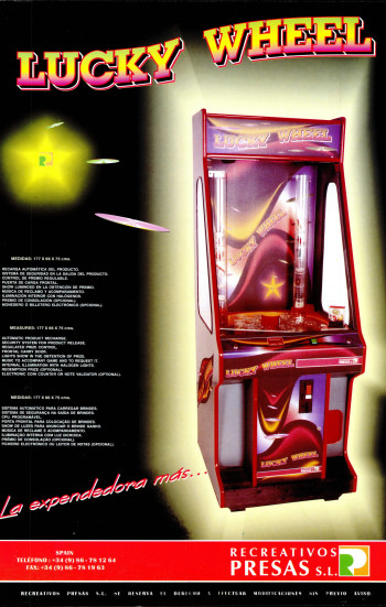 Flyers de  Lucky Wheel - Recreativos Presas