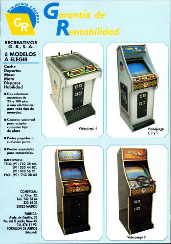 Flyers de  Video Juego 2 - Recreativos GR SA