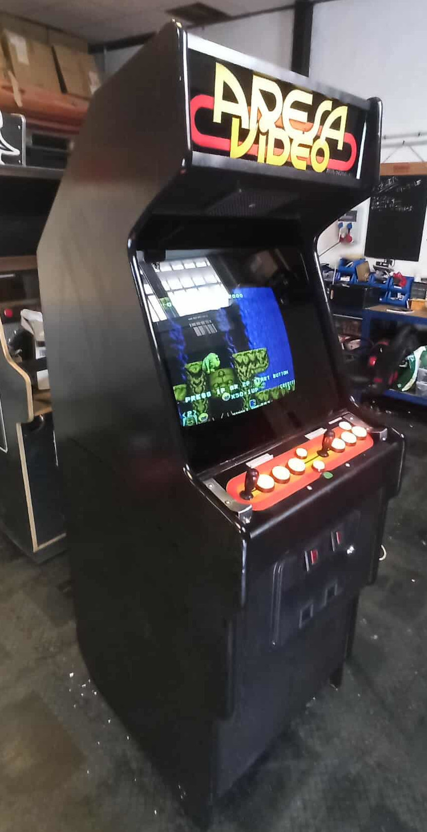 Aresa Video restaurada. Imagen facilitada por Daniel Castellanos (Arcade Game Murcia).