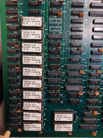Placa de  Double Dragon Super Video - SEGA Sonic