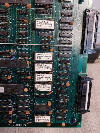 Placa de  Double Dragon Super Video - SEGA Sonic