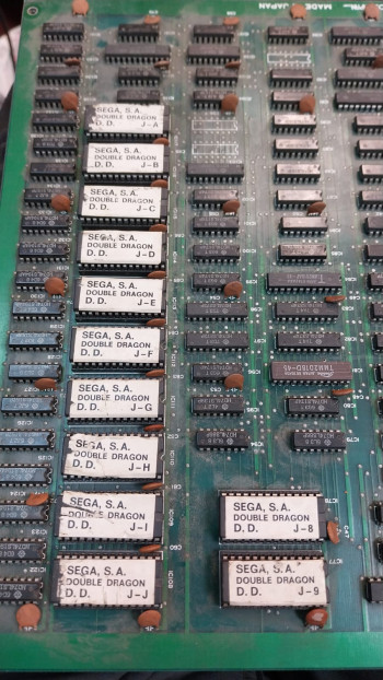 Placa de  Double Dragon Super Video - SEGA Sonic