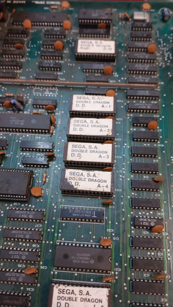 Placa de  Double Dragon Super Video - SEGA Sonic